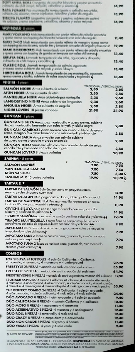 Menu Sibuya Urban Sushi Bar-2
