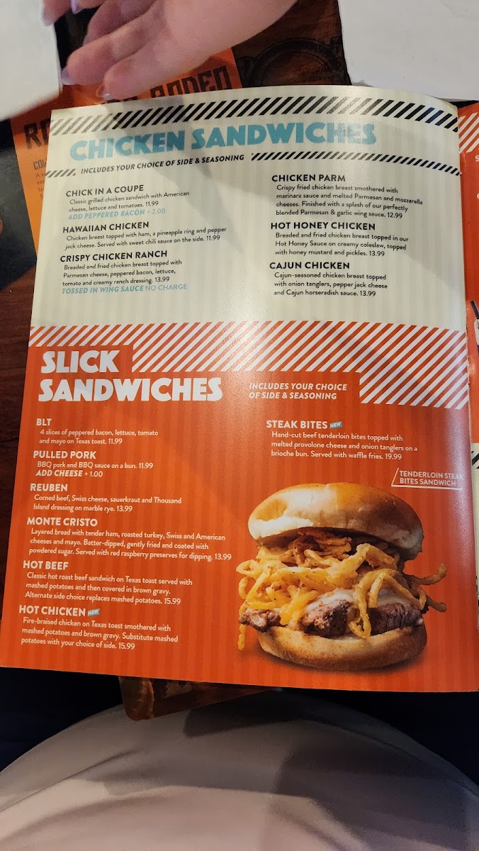 Menu Sickies Garage Burgers & Brews-1