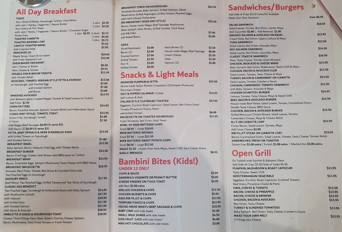 Menu Siena Cafe & Bar-1