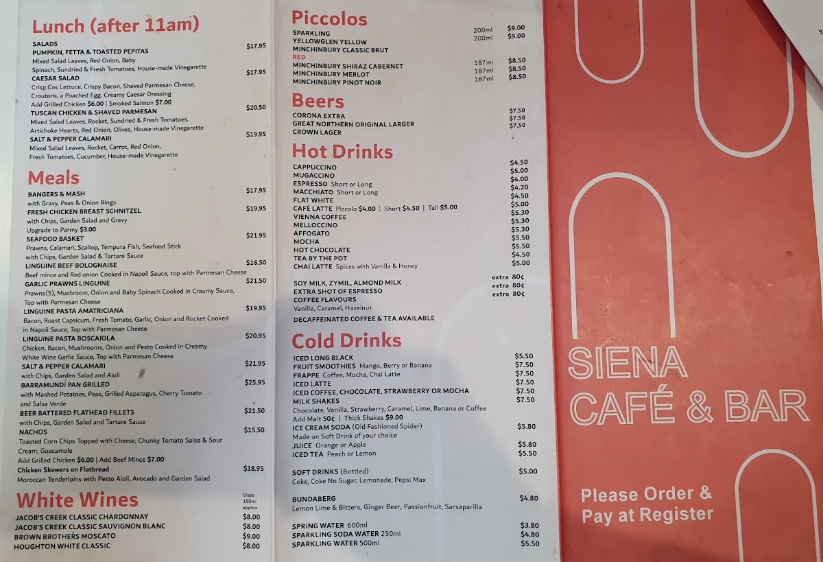 Menu Siena Cafe & Bar-3