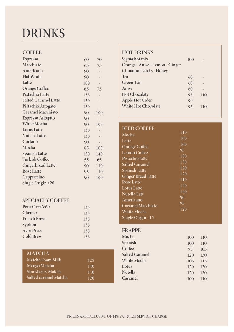 Menu Sigma 66-5