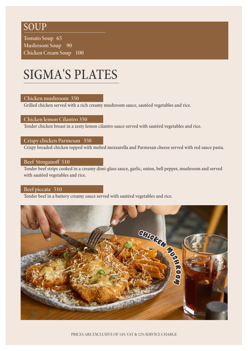 Menu Sigma 66-8