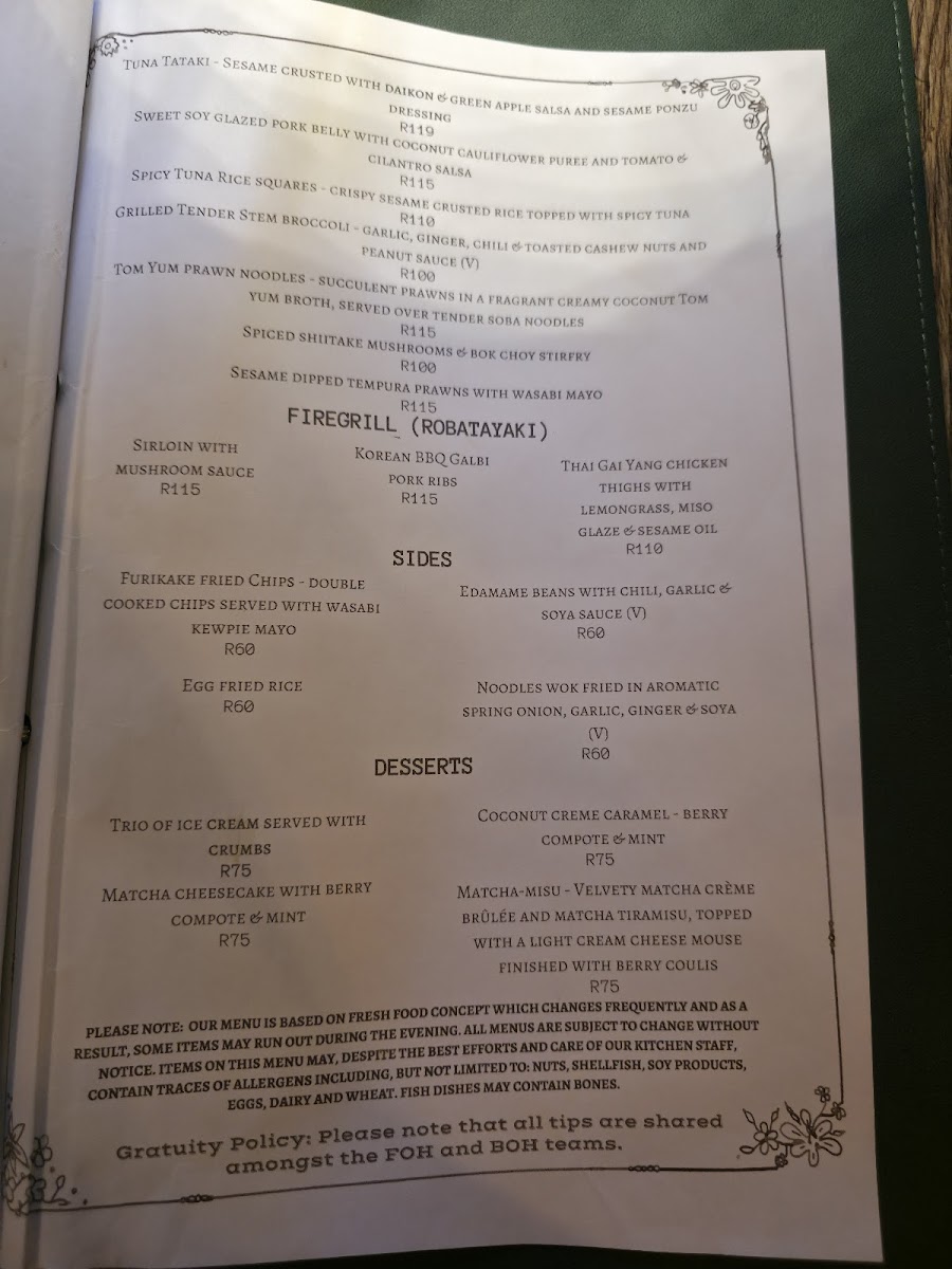 Menu Silk Asian Fusion-1