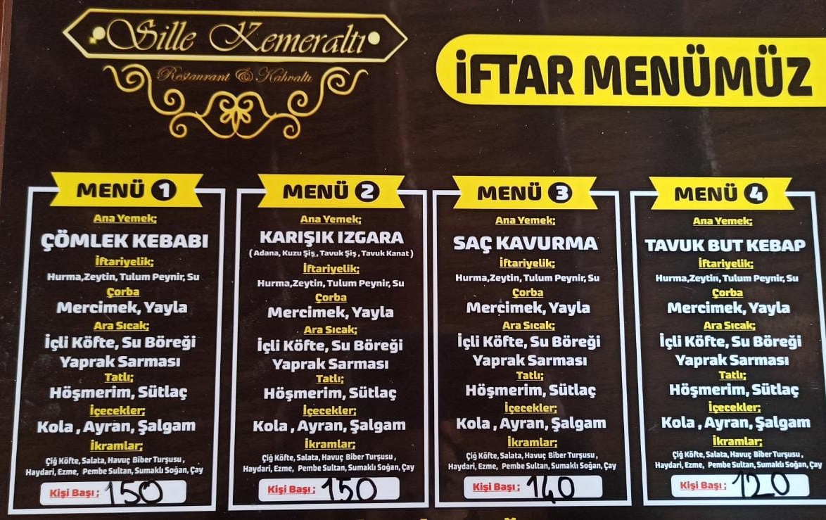 Menu Sille Kemeralti Serpme Kahvaltı Ve Izgara-1