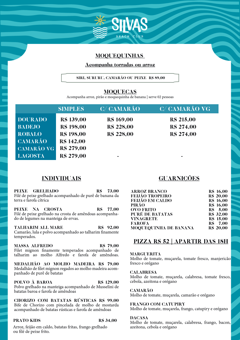 Menu Silva's Restaurante-2