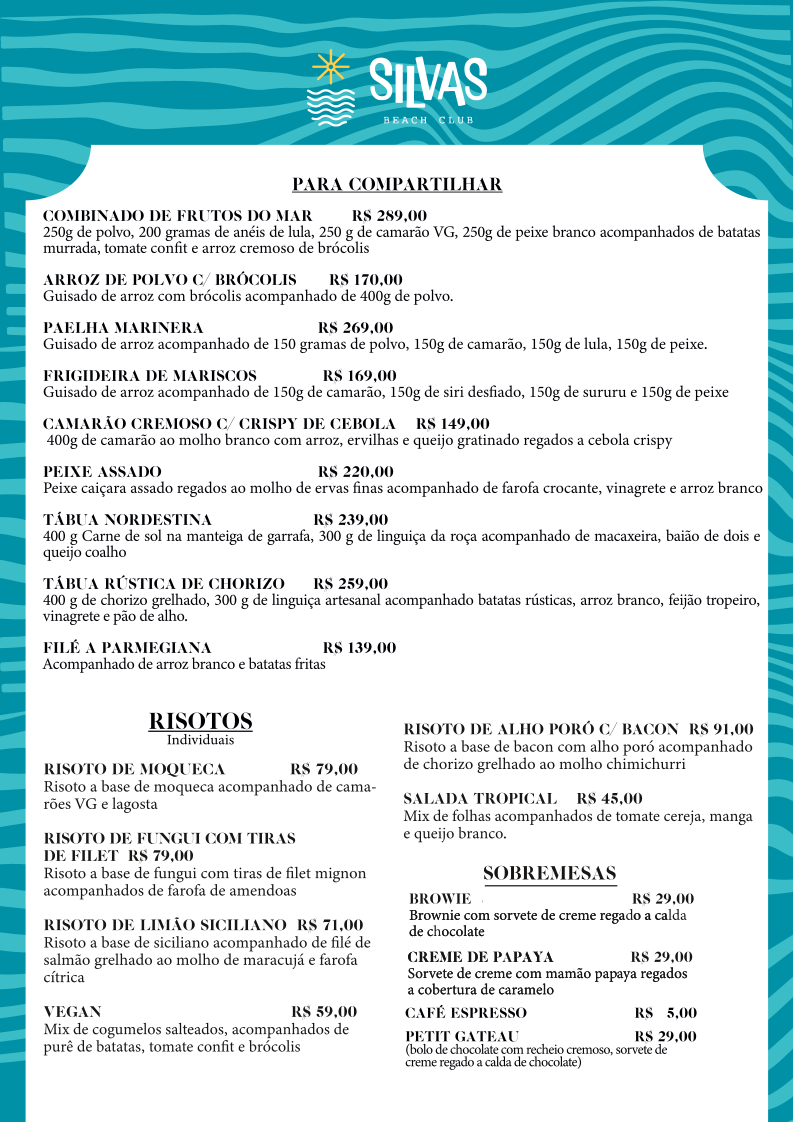 Menu Silva's Restaurante-3