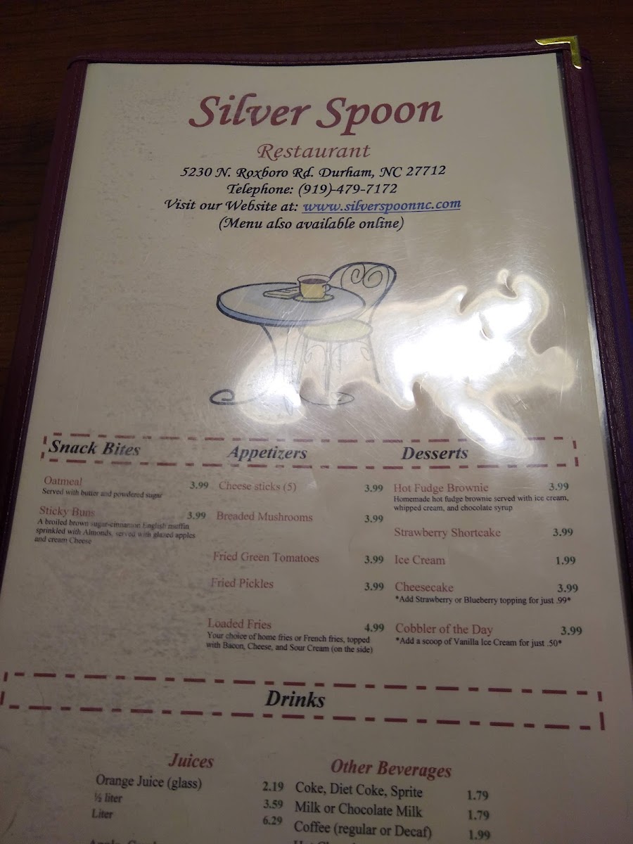 Menu Silver Spoon Restaurant-10