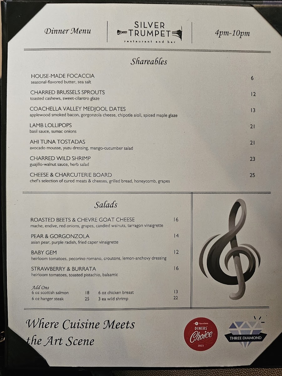 Menu Silver Trumpet Restaurant And Bar-2