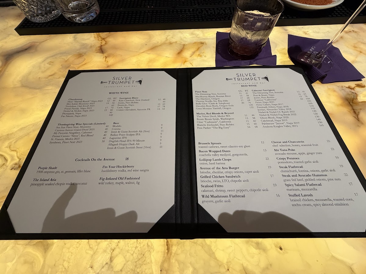 Menu Silver Trumpet Restaurant And Bar-5