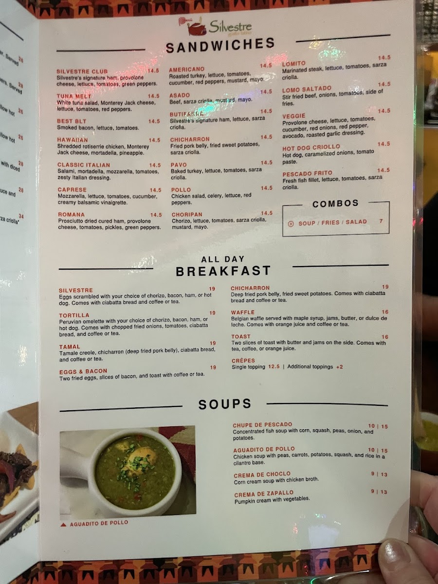 Menu Silvestre Deli & Bistro-1