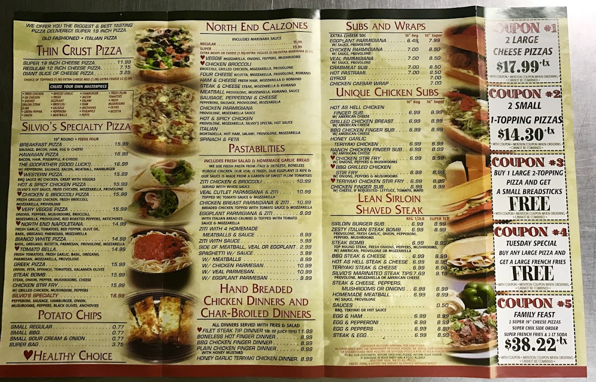 Menu Silvio's Pizzeria-1