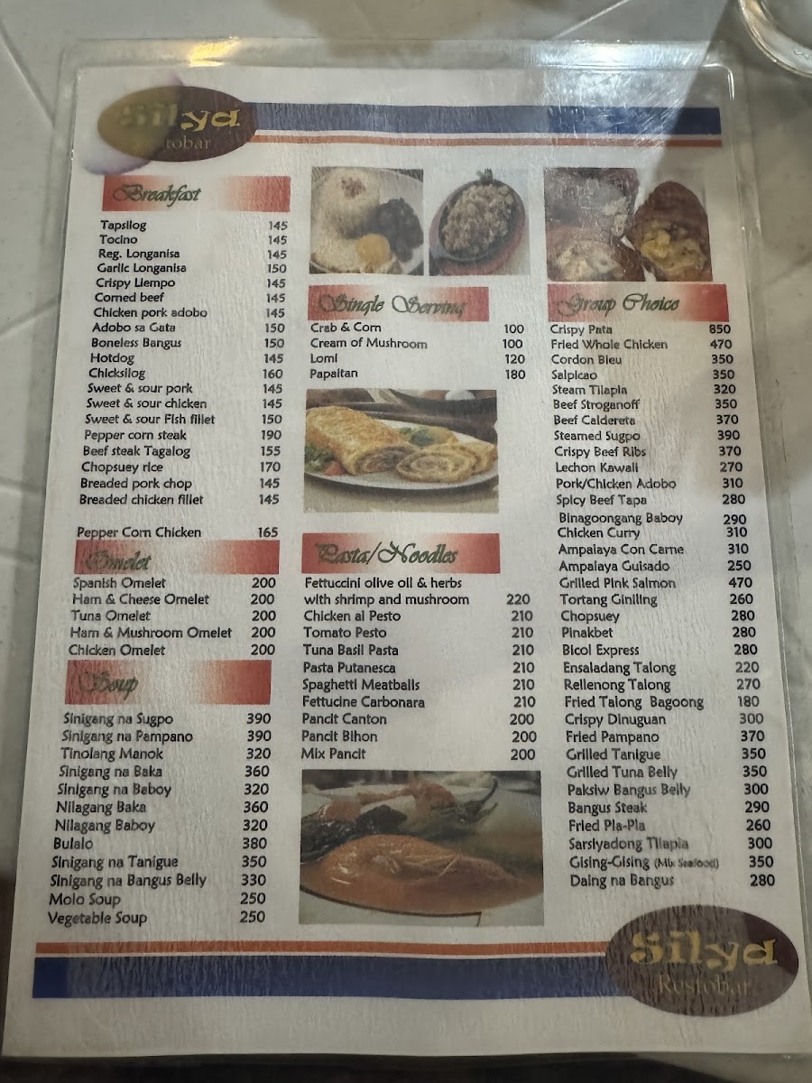 Menu Silya-2