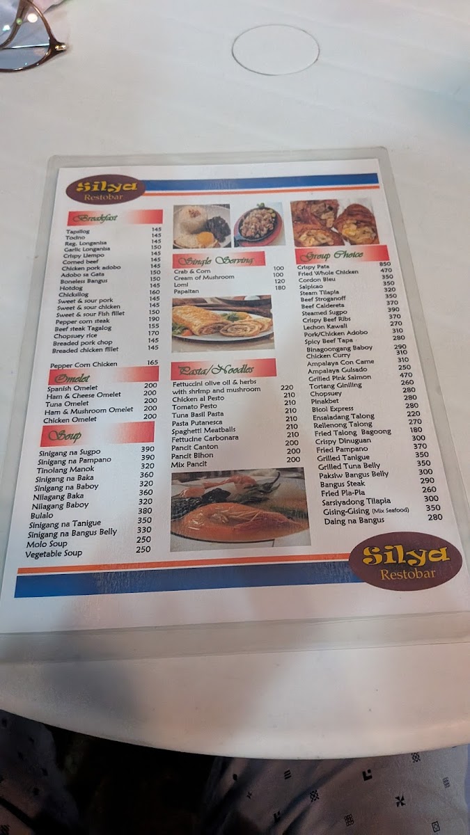 Menu Silya-3