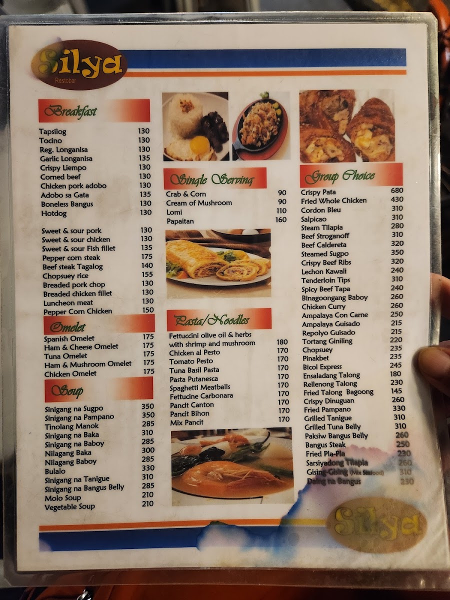 Menu Silya-7