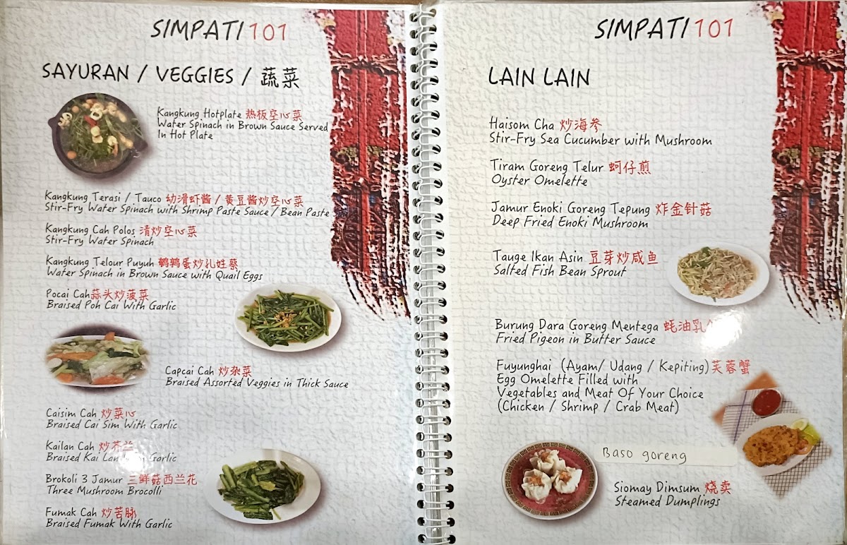 Menu Simpati 101-2