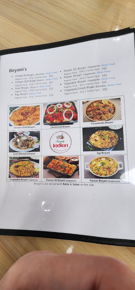 Menu Simply Indian Restaurant-6