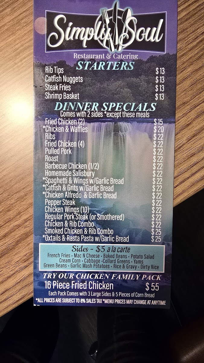 Menu Simply Soul-7