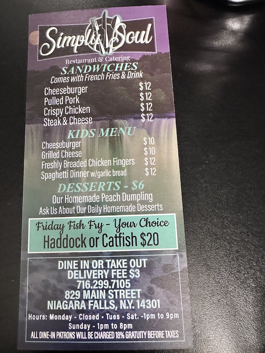 Menu Simply Soul-8