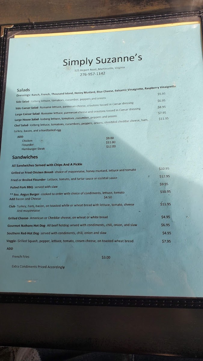 Menu Simply Suzanne's Cafe-3