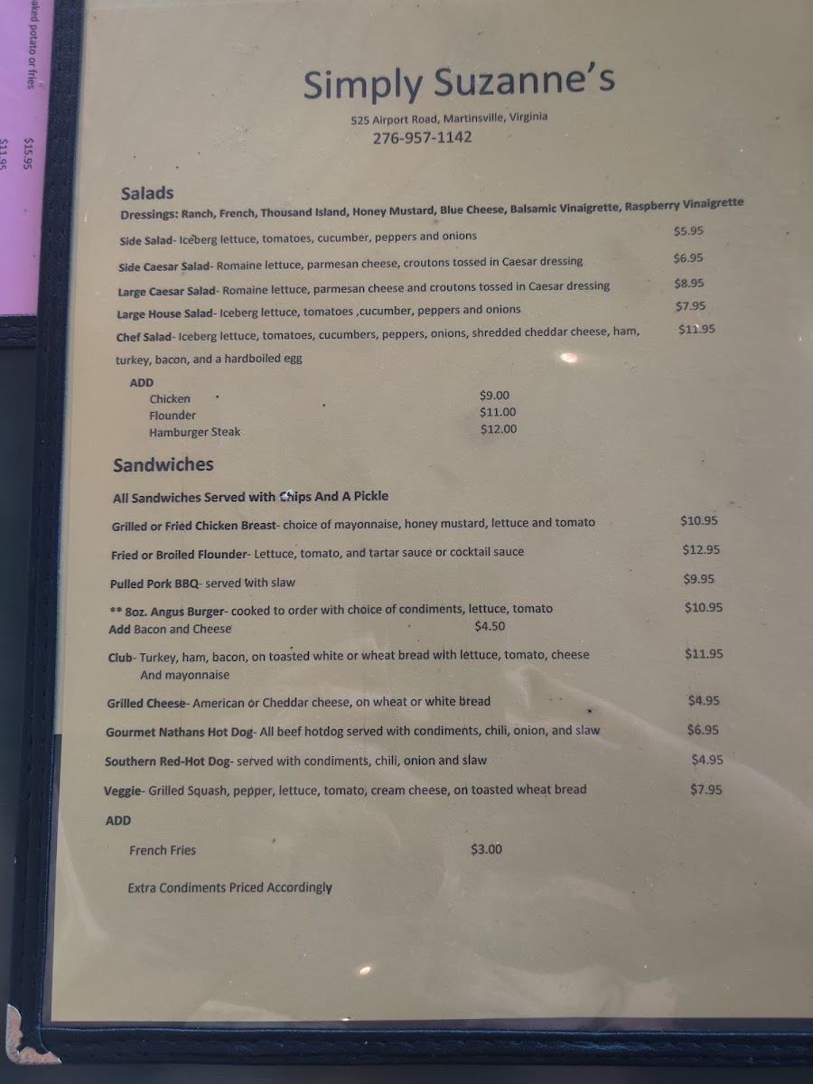 Menu Simply Suzanne's Cafe-5