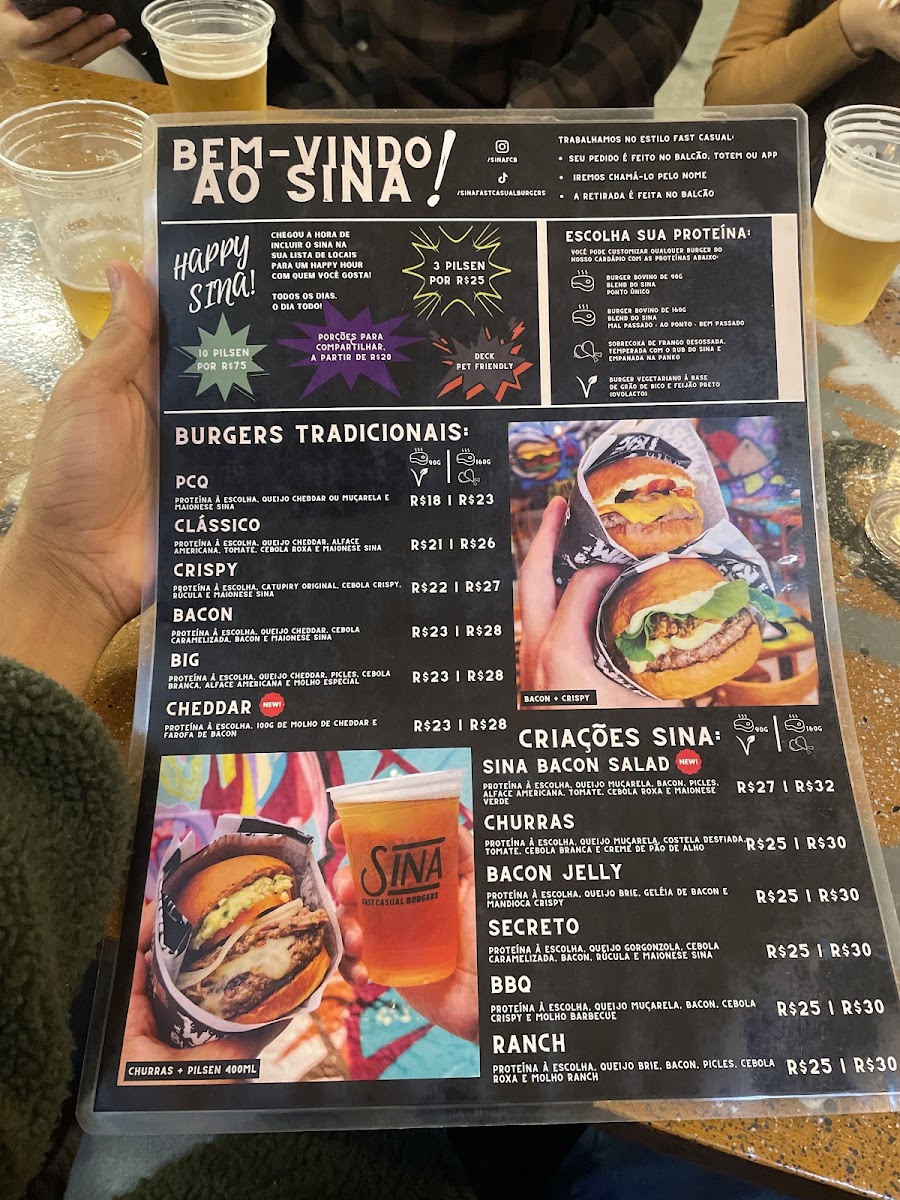 Menu Sina - Burgers, Shakes E Cookies - Juvevê-1