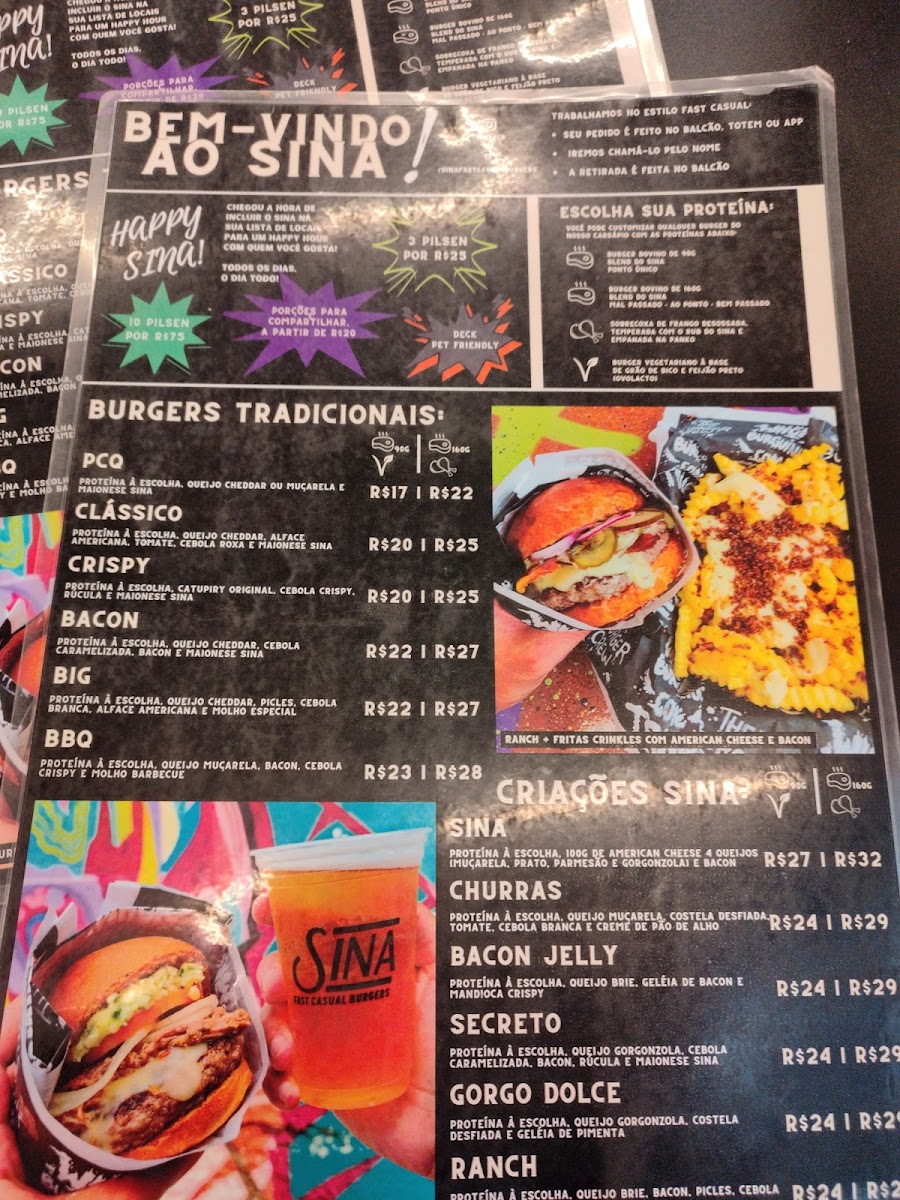 Menu Sina - Burgers, Shakes E Cookies - Juvevê-10
