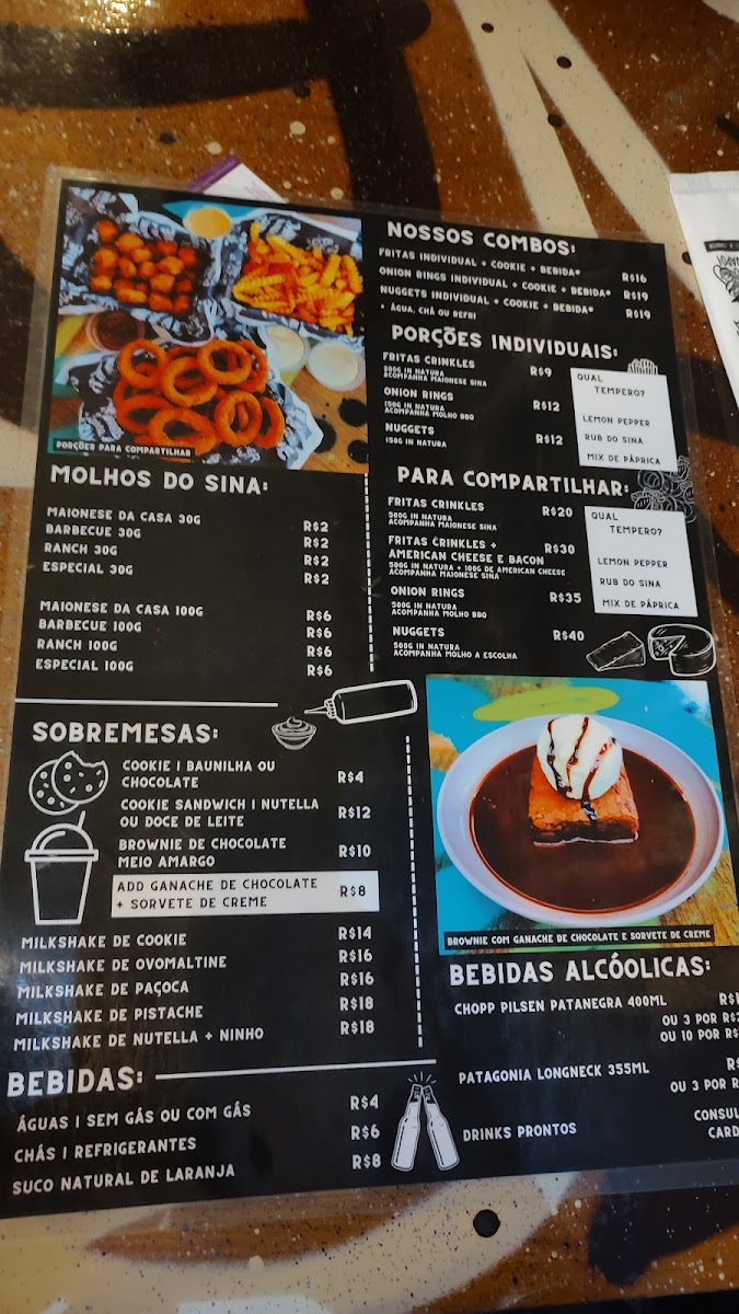 Menu Sina - Burgers, Shakes E Cookies - Juvevê-4