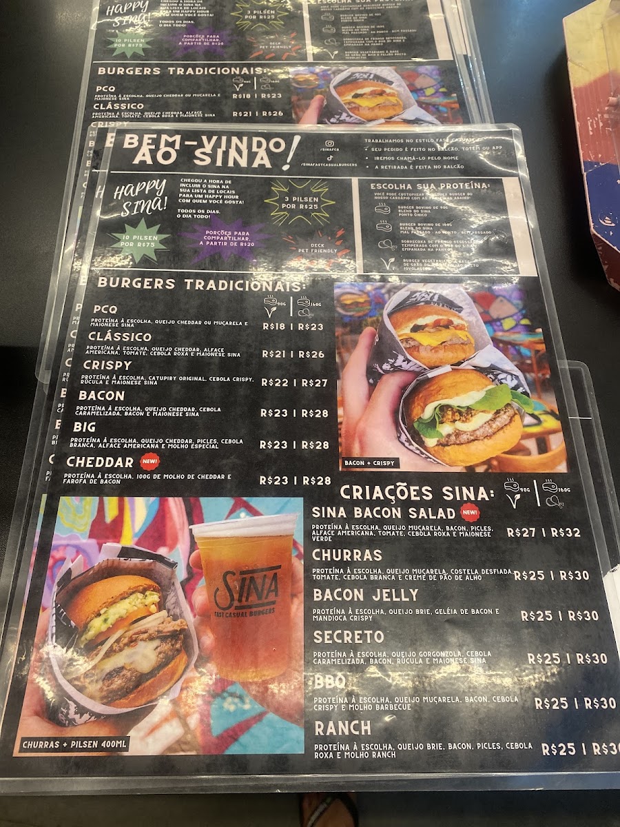 Menu Sina - Burgers, Shakes E Cookies - Juvevê-5