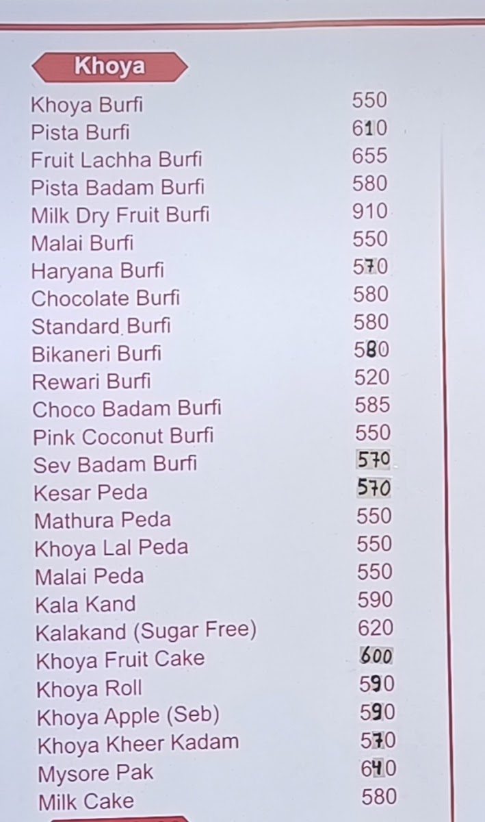 Menu Singla's Sweets Bakery & Restaurant - Dwarka-3
