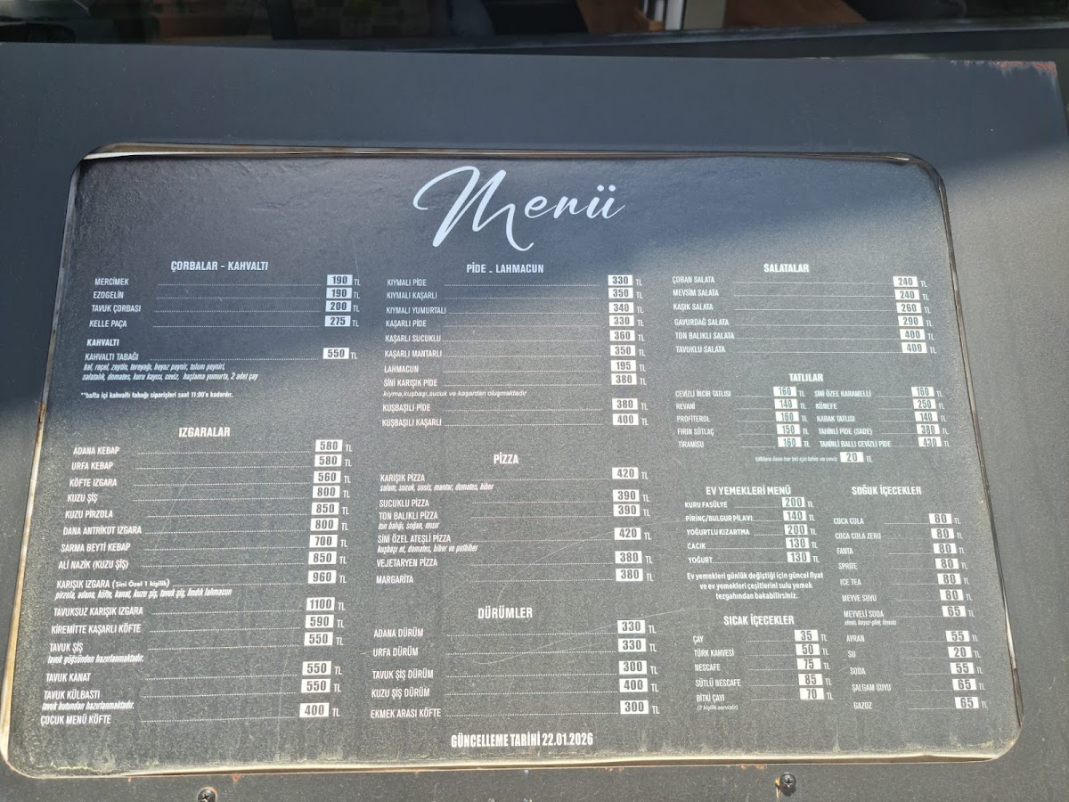 Menu Sini Muğla Restaurant-1
