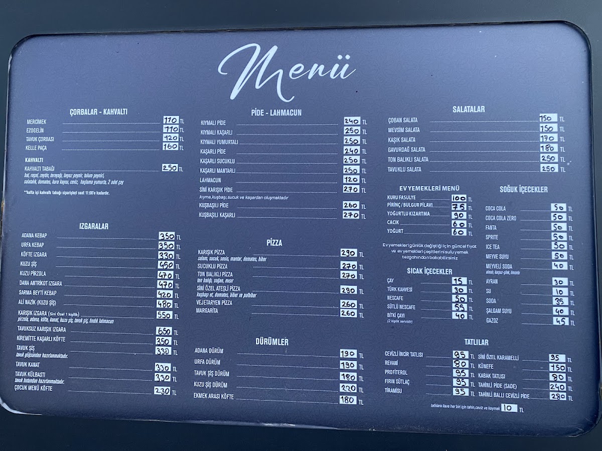 Menu Sini Muğla Restaurant-3