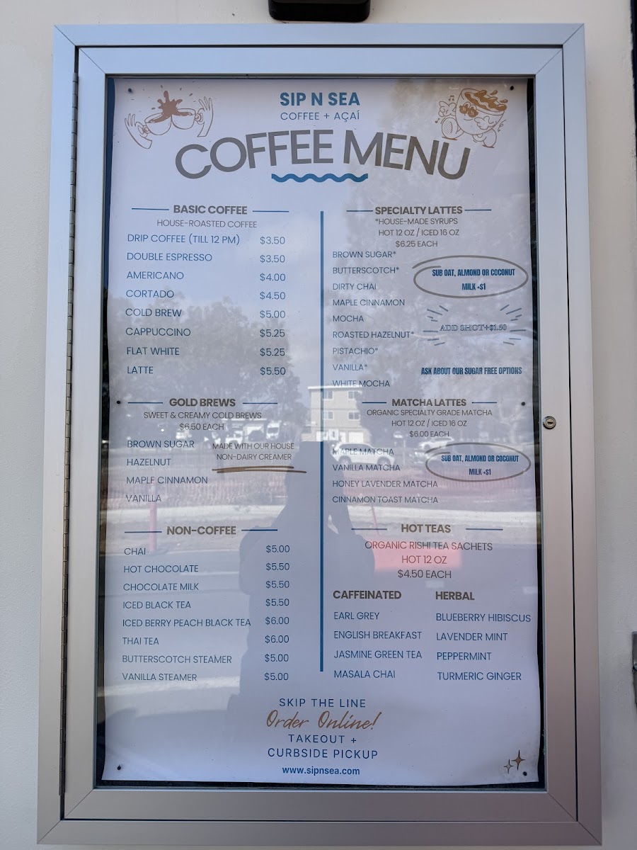 Menu Sip-N-Sea: Coffee + Açaí-3