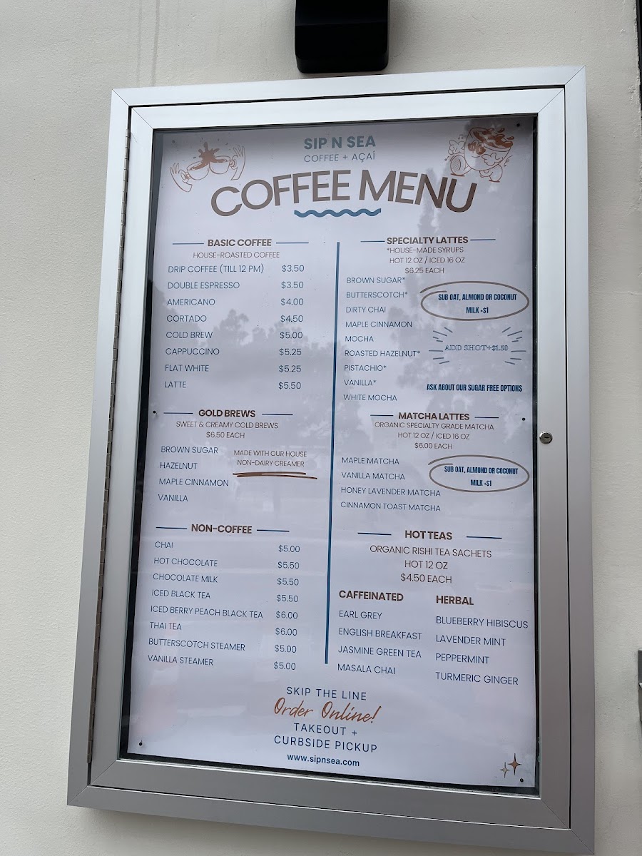 Menu Sip-N-Sea: Coffee + Açaí-6