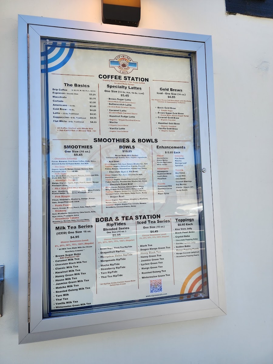 Menu Sip-N-Sea: Coffee + Açaí-8