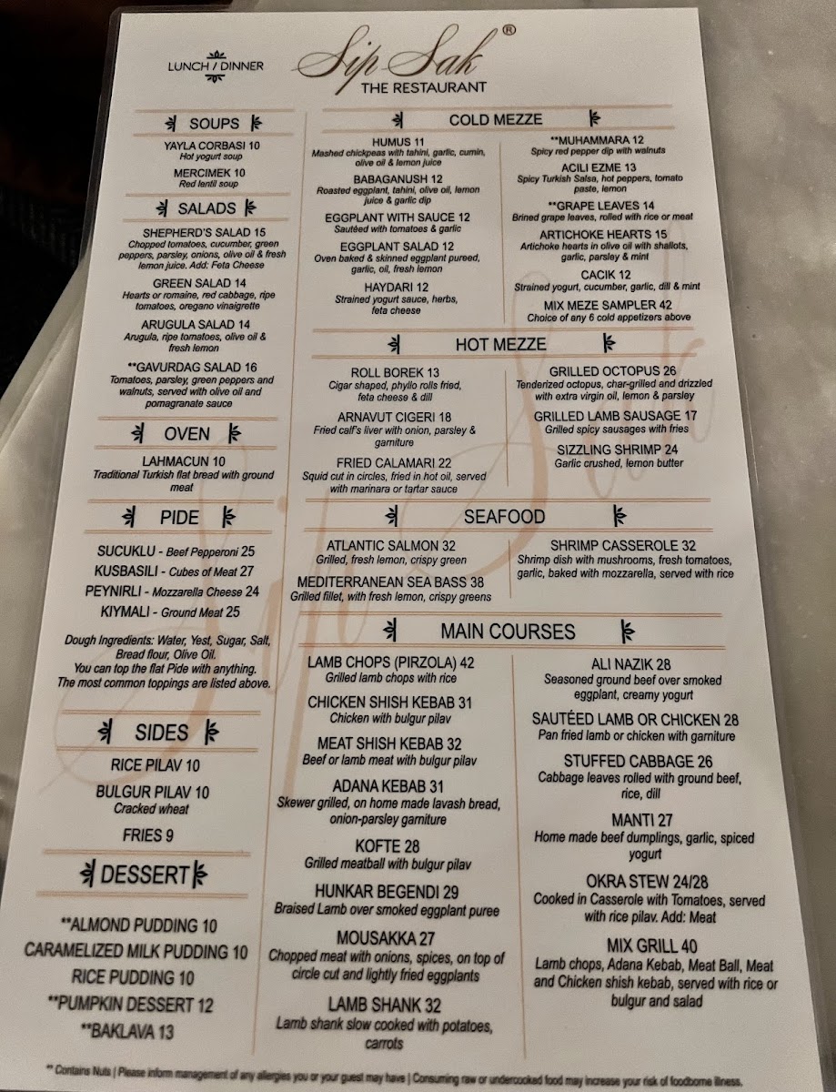 Menu Sip Sak Express Turkish Restaurant-9