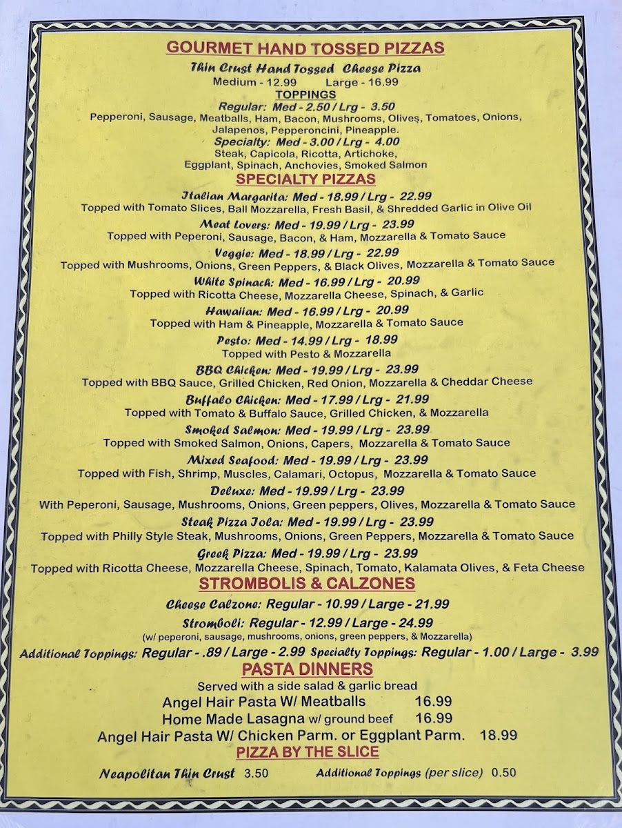 Menu Siri's Gourmet Burgers & Pizza-1