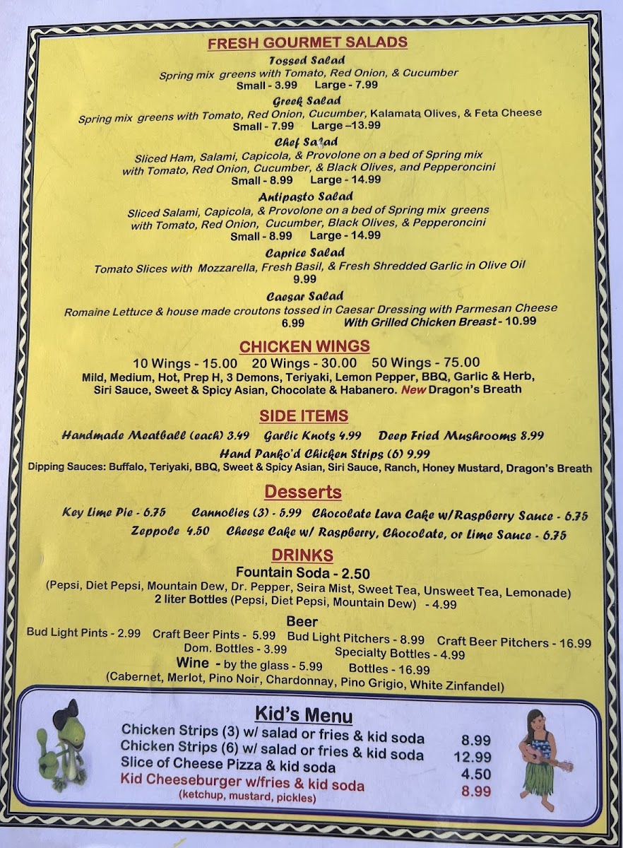 Menu Siri's Gourmet Burgers & Pizza-3