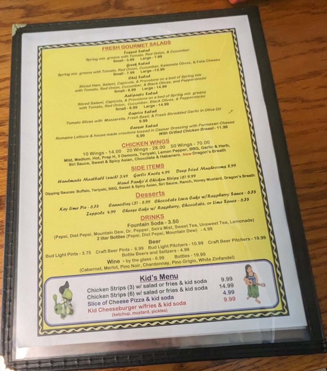 Menu Siri's Gourmet Burgers & Pizza-7