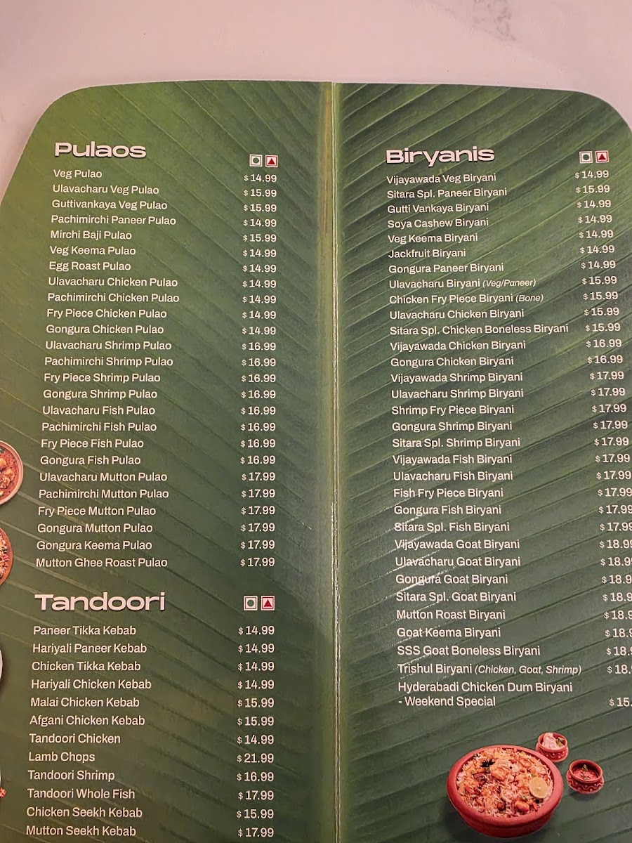 Menu Sitara Grand -Frisco Indian Cuisine &bar-5