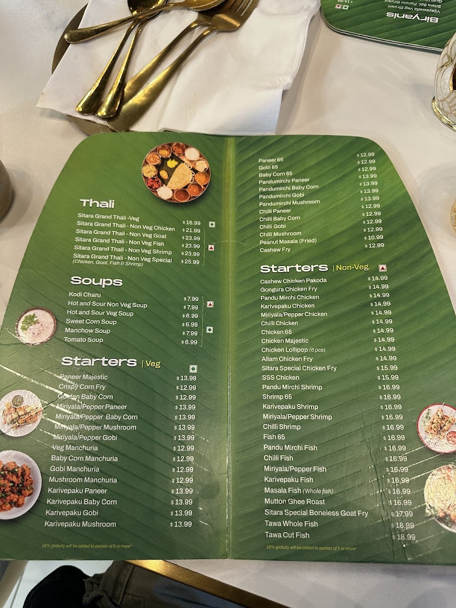 Menu Sitara Grand -Frisco Indian Cuisine &bar-6
