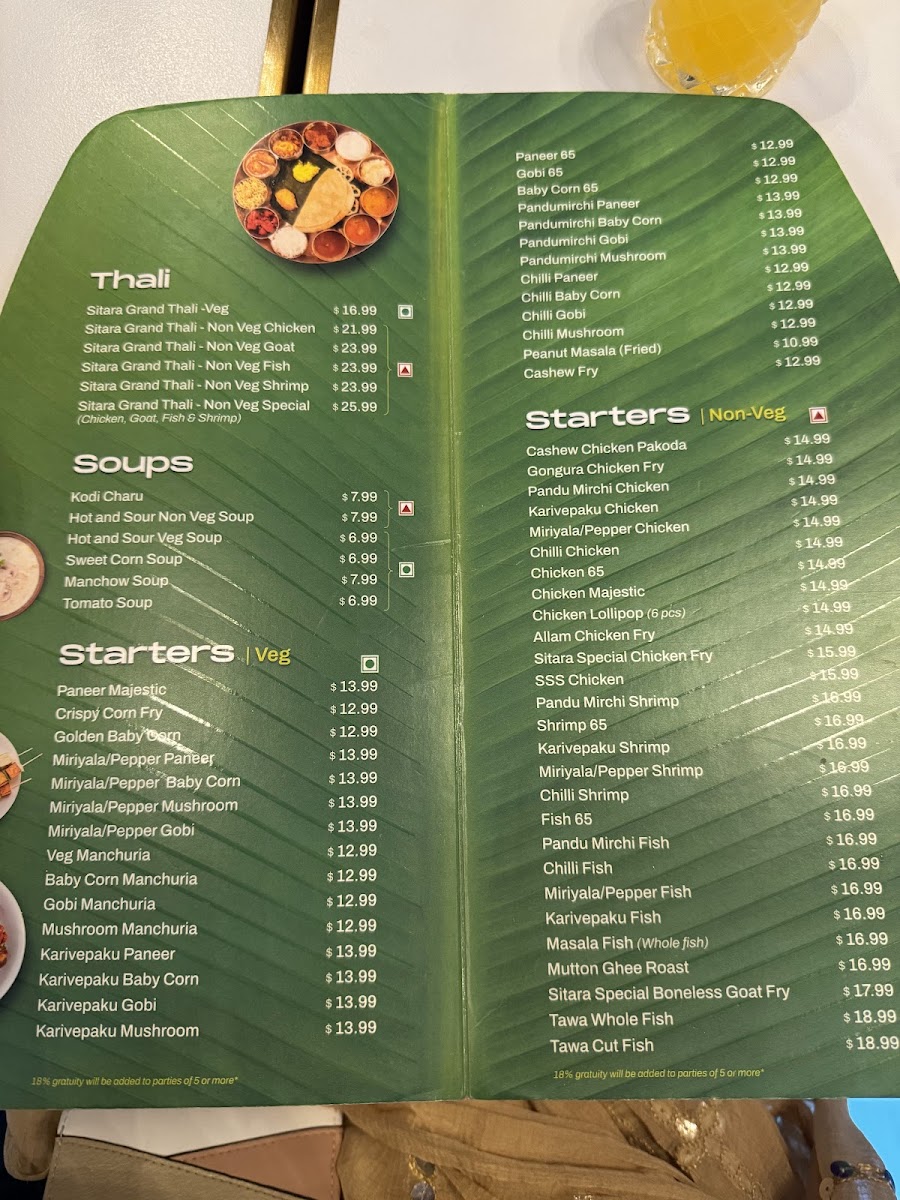 Menu Sitara Grand -Frisco Indian Cuisine &bar-8