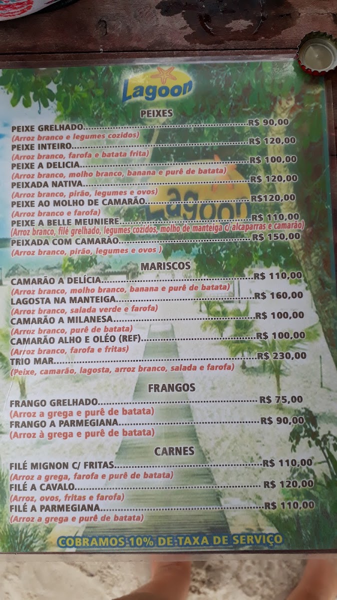 Menu Sitio Paraiso Lagoon-1