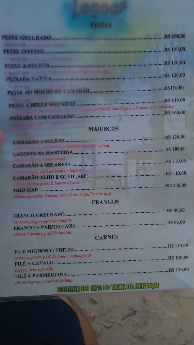 Menu Sitio Paraiso Lagoon-8