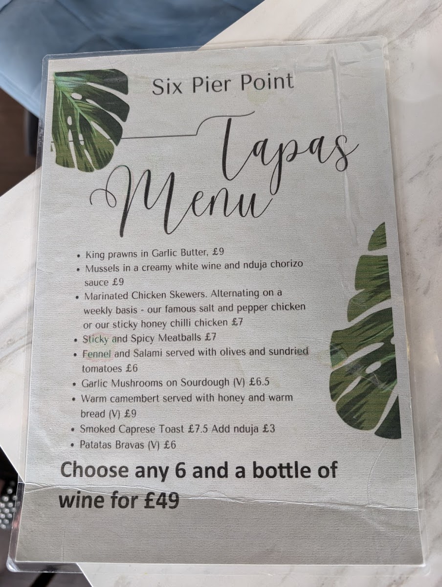 Menu Six At Pier Point-1