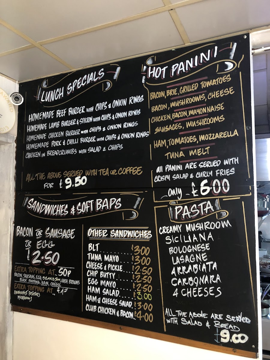 Menu Six Hills Café, Bakery & Pizzeria-2