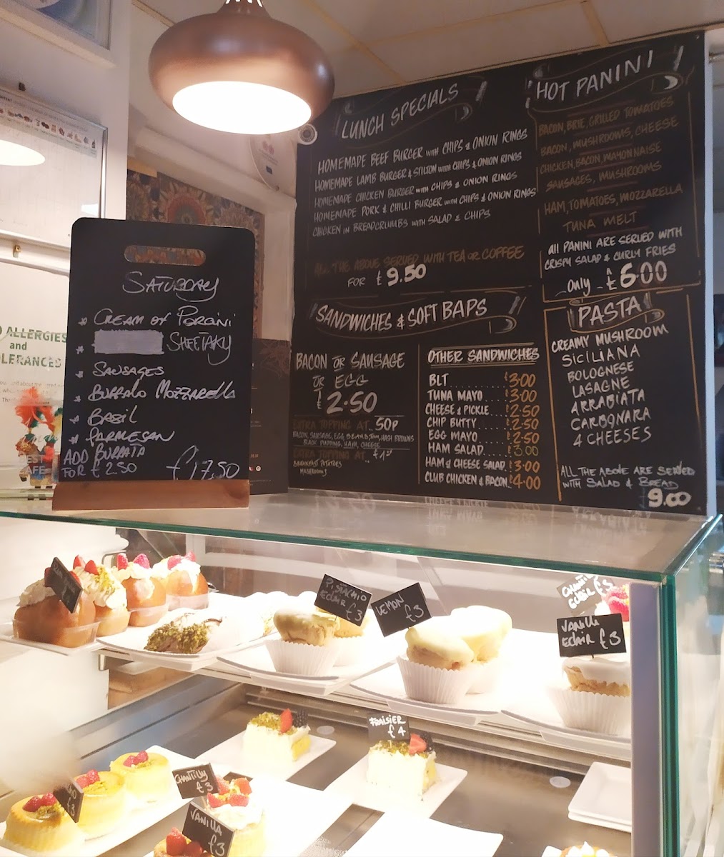 Menu Six Hills Café, Bakery & Pizzeria-6