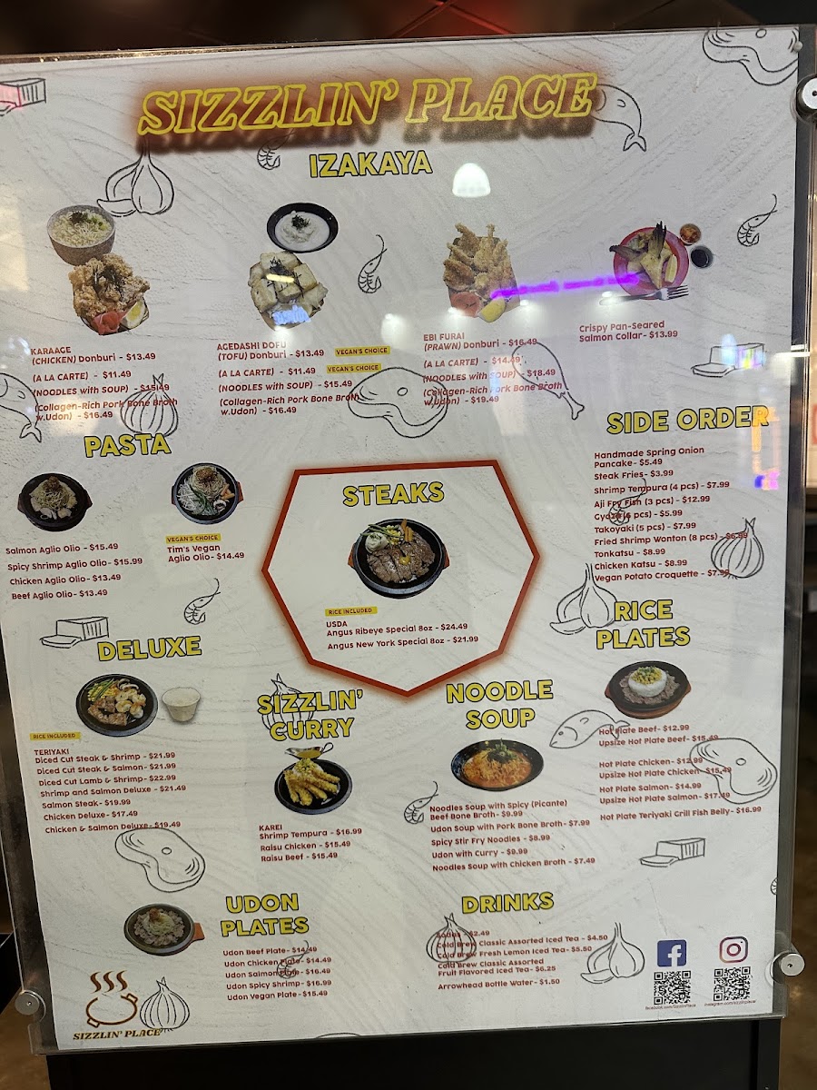 Menu Sizzlin' Place-2