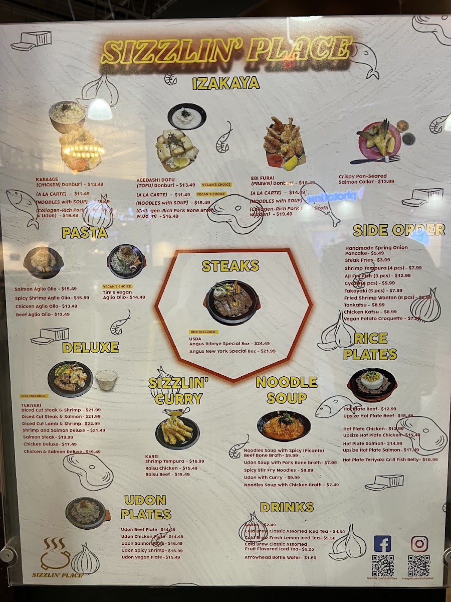 Menu Sizzlin' Place-3