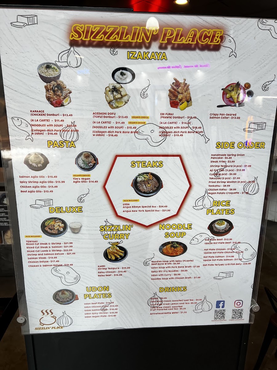 Menu Sizzlin' Place-4