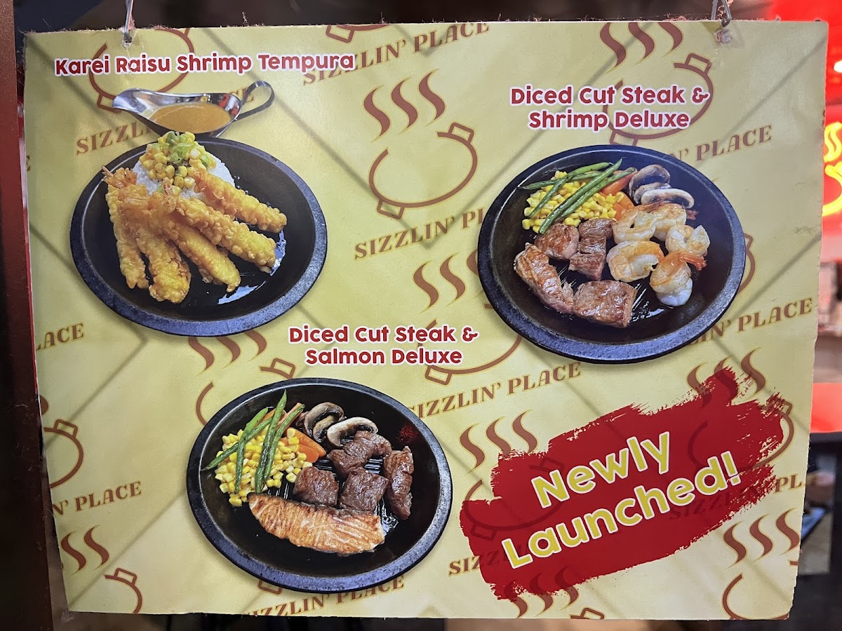 Menu Sizzlin' Place-5